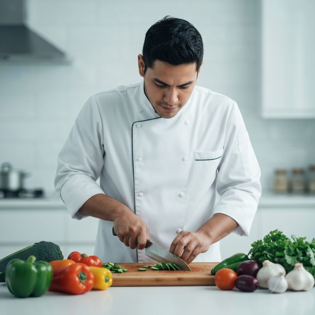Fresh food preparation scene